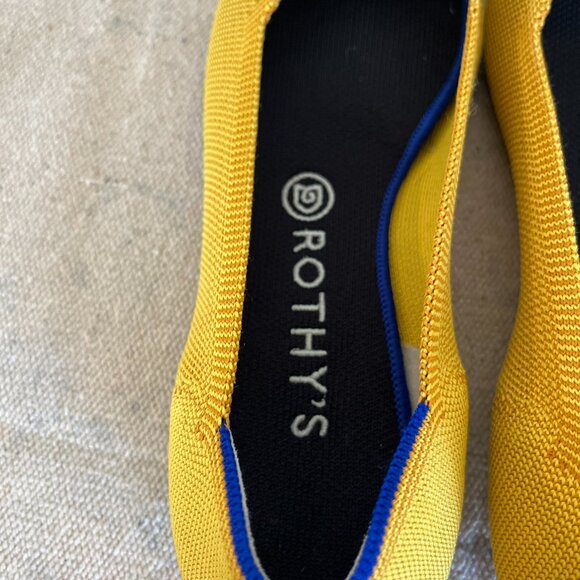 Rothy's Woman's Marigold The Point 11 Comfort Flats Shoes Sz 10 - Picture 6 of 15